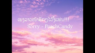 Sorry ຂໂທດ - Peachcandy Lyrics Video Song Made On Garageband