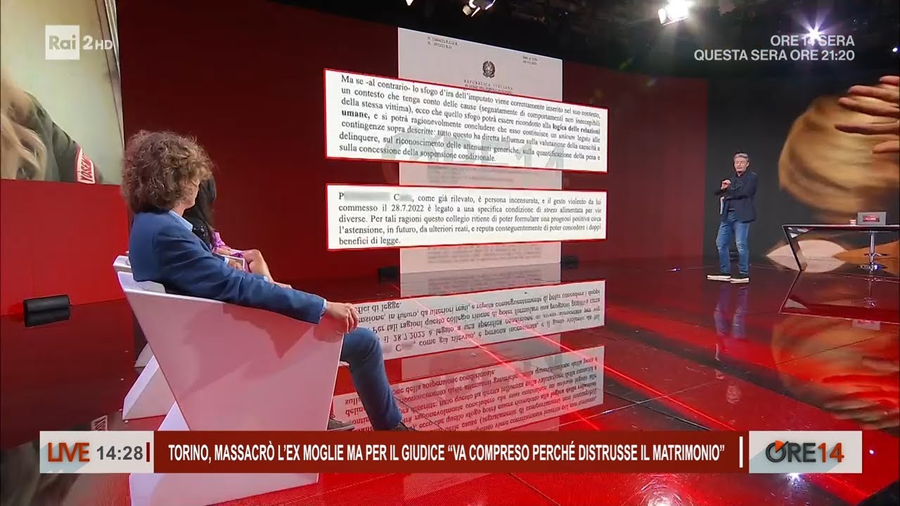 Massacrò l'ex moglie, per il giudice: "Va compreso perchè distrusse il matrimonio" - Ore 14 11/09/25