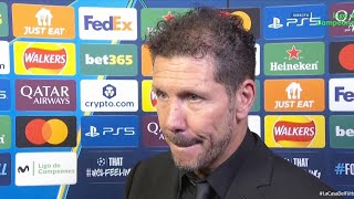 Reacción del Cholo Simeone Arsenal 1-0 Arsenal goles