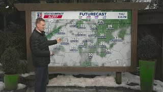 Wednesday evening forecast for Greensboro