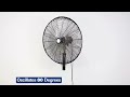 BILT HARD 30" 9500 CFM High-Velocity Wall Fan: 3-Speed Oscillating Industrial Fan