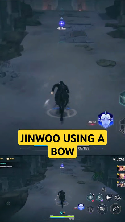 Jinwoo using a bow | Solo Leveling Arise #sololeveling