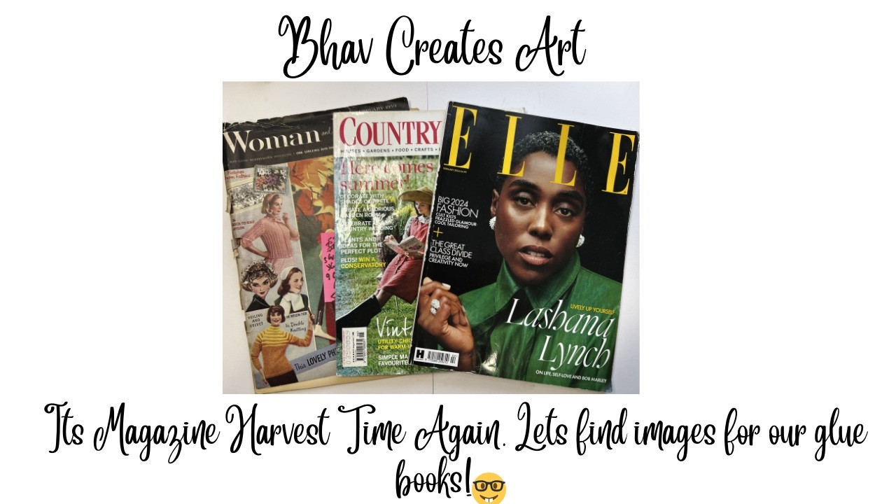 Its Magazine Harvest Time Again! Lets find images /backgrounds and words ✂️🤓