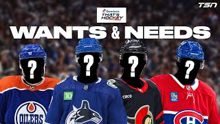 What are the biggest needs for each Canadian team ahead of Trade Deadline day?
