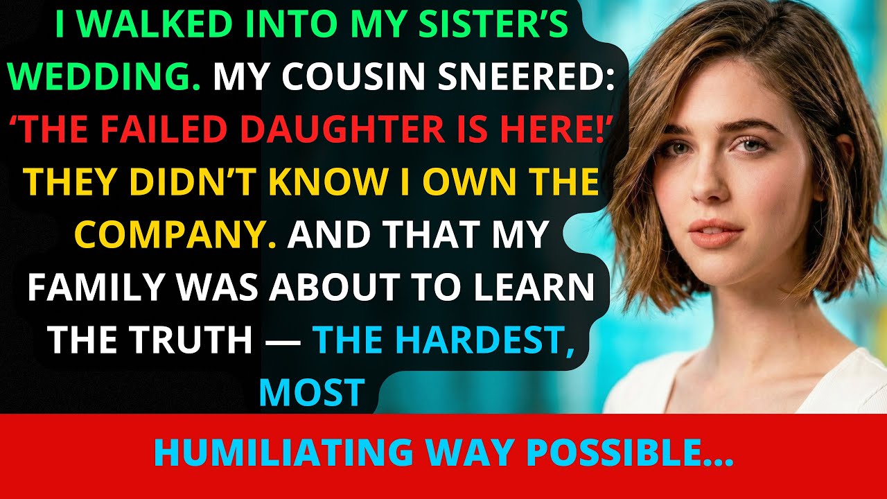 They Laughed at Me at My Sister’s Wedding — Until I Announced I’m Their New Boss…