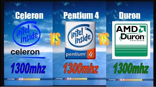 Retrocomputing, Celeron 1,3ghz vs Pentium 4 1,3ghz vs Duron 1,3ghz