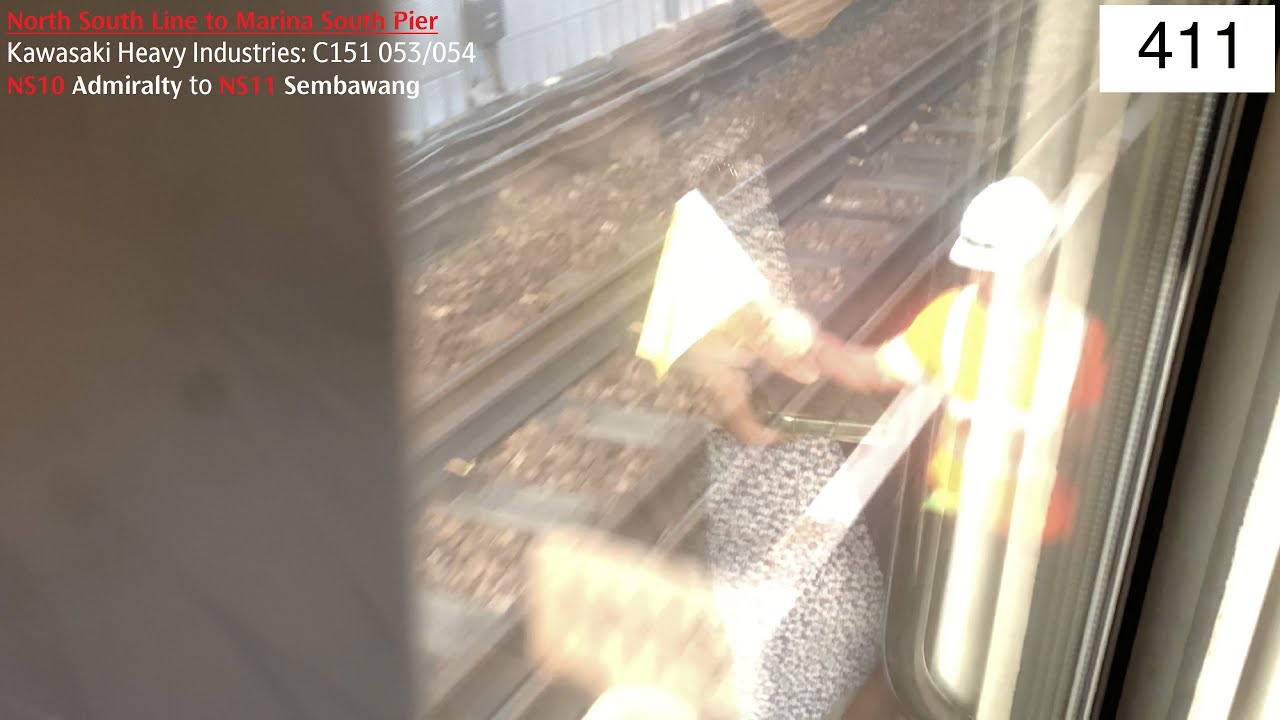 ⁴ᴷ [POINT FAULT] SMRT Trains, NSL Train Ride [Admiralty → Sembawang ...