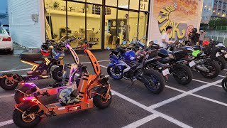 Electric Scooter WEPED Dark Knight RUFJACK21 Cafe Riding 루프잭21