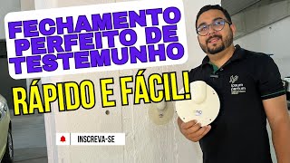 Fechamento De Testemunho Com Flange Nc Acabamento Rápido E Profissional