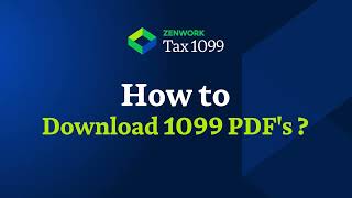 Information How to Download 1099 PDF's News