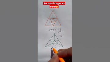 Can you find how many Triangles are there?🤔 #math #youtube #mathtrick #shorts #learning #tutor