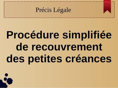 Recouvrement petite créance