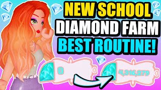 NEW SCHOOL DIAMOND FARMING GUIDE To Get Rich FAST! IN ROYALE HIGH! Get 300k For The NEW CAMPUS!