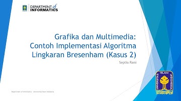 GMM-09-4 Contoh Implementasi Algoritma Pembentuk Lingkaran Bresenham (Kasus 2)
