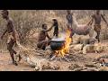 The Hadzabe tribe faced a primal challenge — Hunting, survival, and a feast of African prey