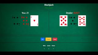 Blackjack project demo
