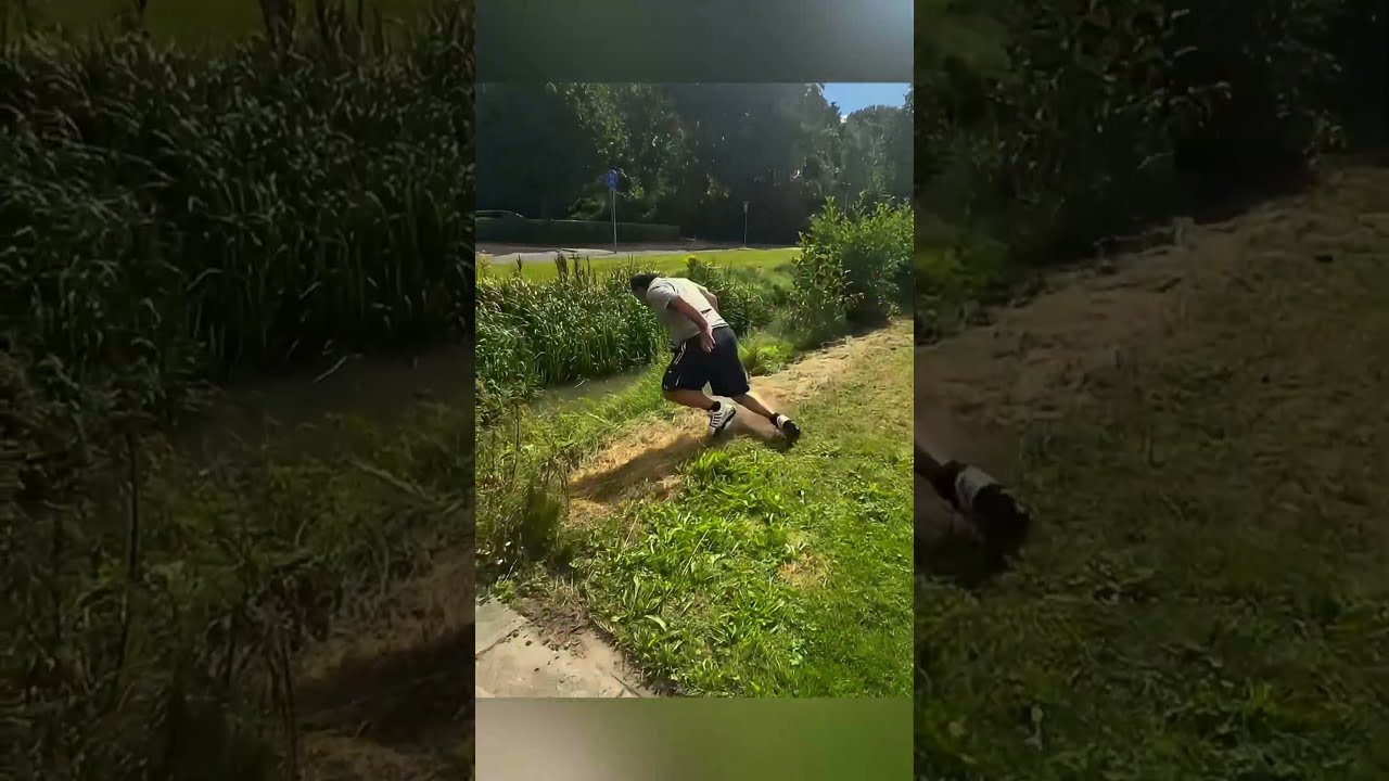 Dad Tried To Jump The Pond And THIS Happened 
