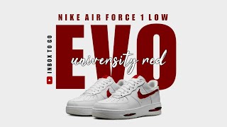 UNIVERSITY RED 2024 Nike Air Force 1 Low EVO DETAILED LOOK + PRICE INFORMATION