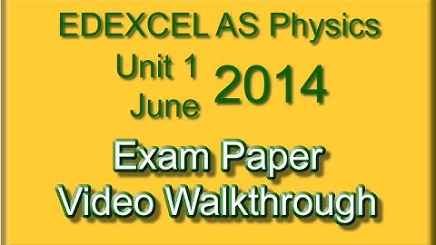 EDEXCEL AS Physics Unit1 June 2014 Part1 (MC)