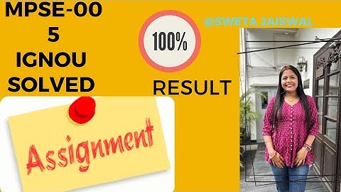 Mpse 005 solved assignment 2022-23 Ignou assignment january 2023 session