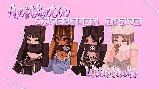 Aesthetic Minecraft Hd Skins For Girls Y2K With Links In The Descriptionmcpe