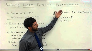 Solving Linear Systems: Substitution