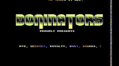 Dominators Intro - Commodore 64 - C64 - Kamikaze  - Cracktro