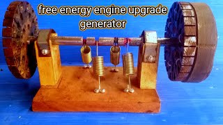 how to make flywhile free energy generator with contact spring machine upgrade