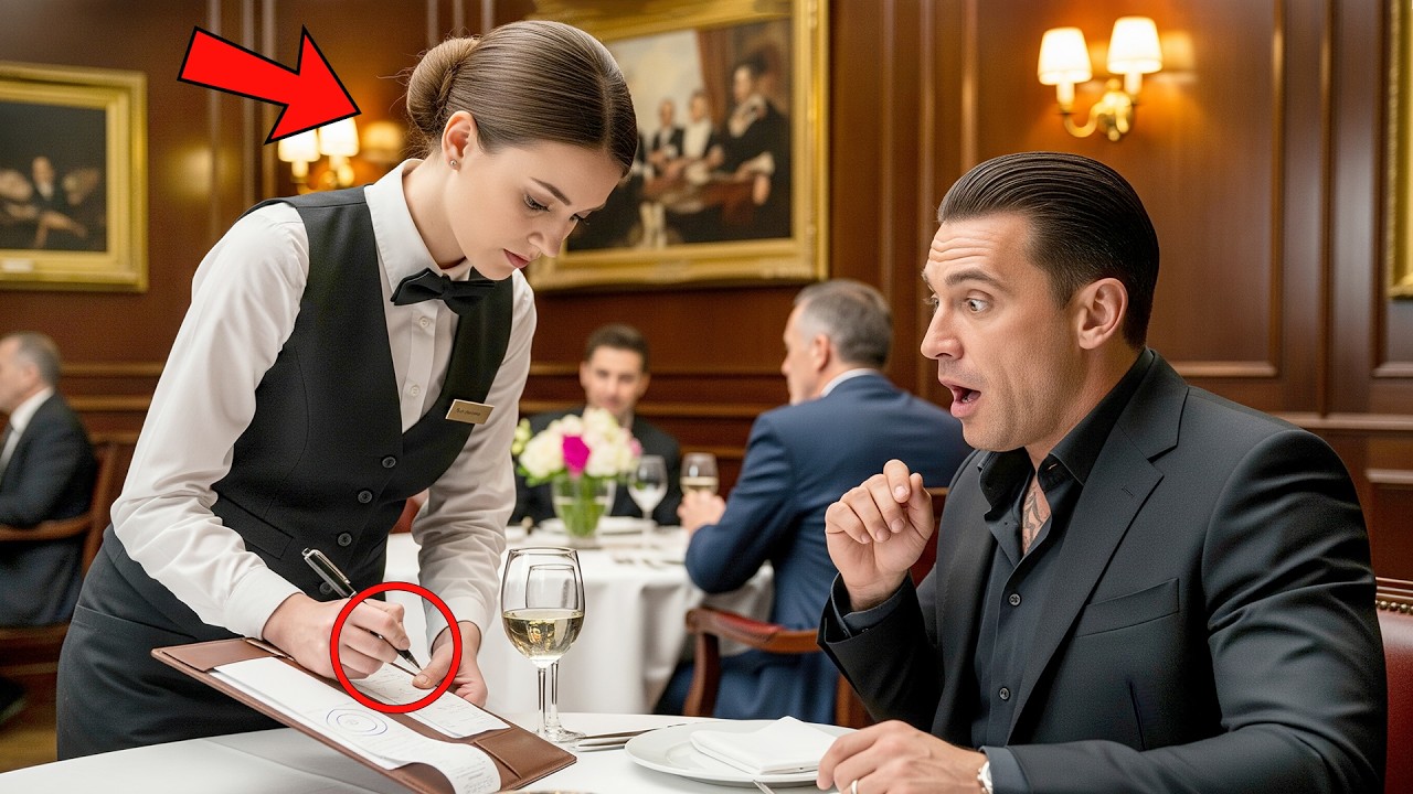 Waitress Circled Words on the Mafia Boss’s Bill: “Gunman Behind You. Deal Gone Wrong. Exit Now.”