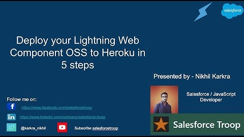 Deploy your Lightning Web Component OSS to Heroku in 5 steps