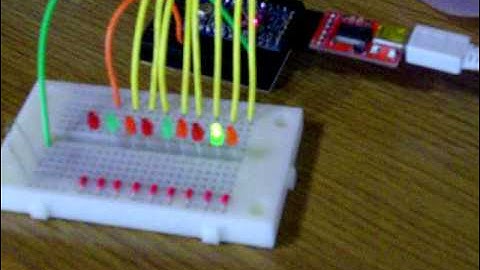 Arduino Pro miniでナイトライダー1