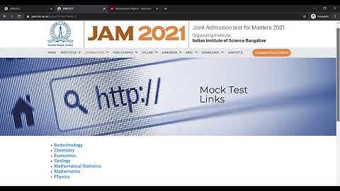 Free Mock Test | IIT JAM 2021 | All Information | Online Calculator