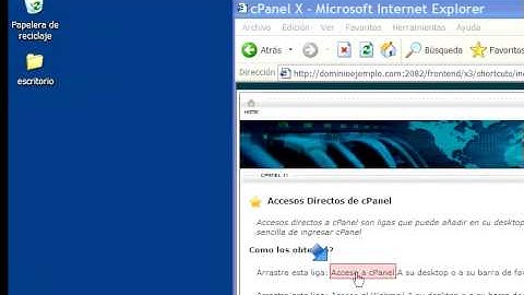 CPanel - Crear Accesos directos en su escritorio
