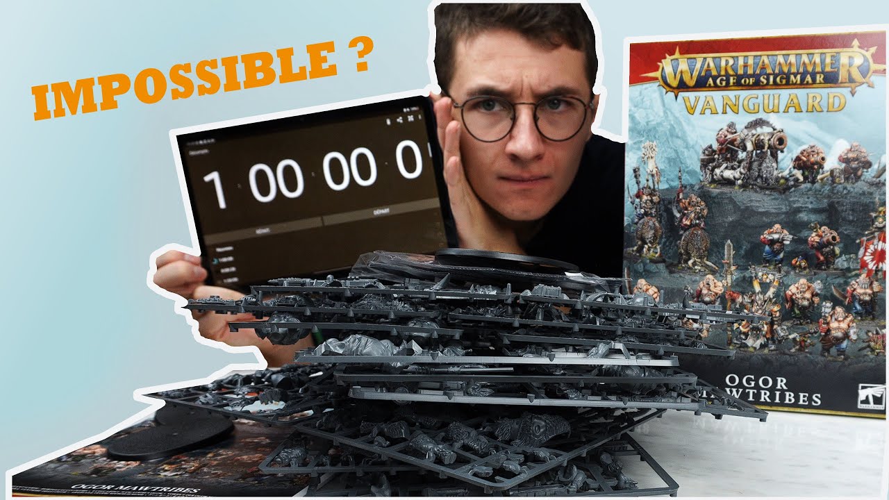 CHALLENGE : 1 HOUR TO Fully ASSEMBLE a VANGUARD BOX (New ogor mawtribes) IS IT POSSIBLE ?