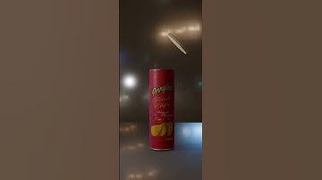 3D Product mockup | Pringles Chips Packet 3D design | #blender #blender3d  #productmockup | #chips