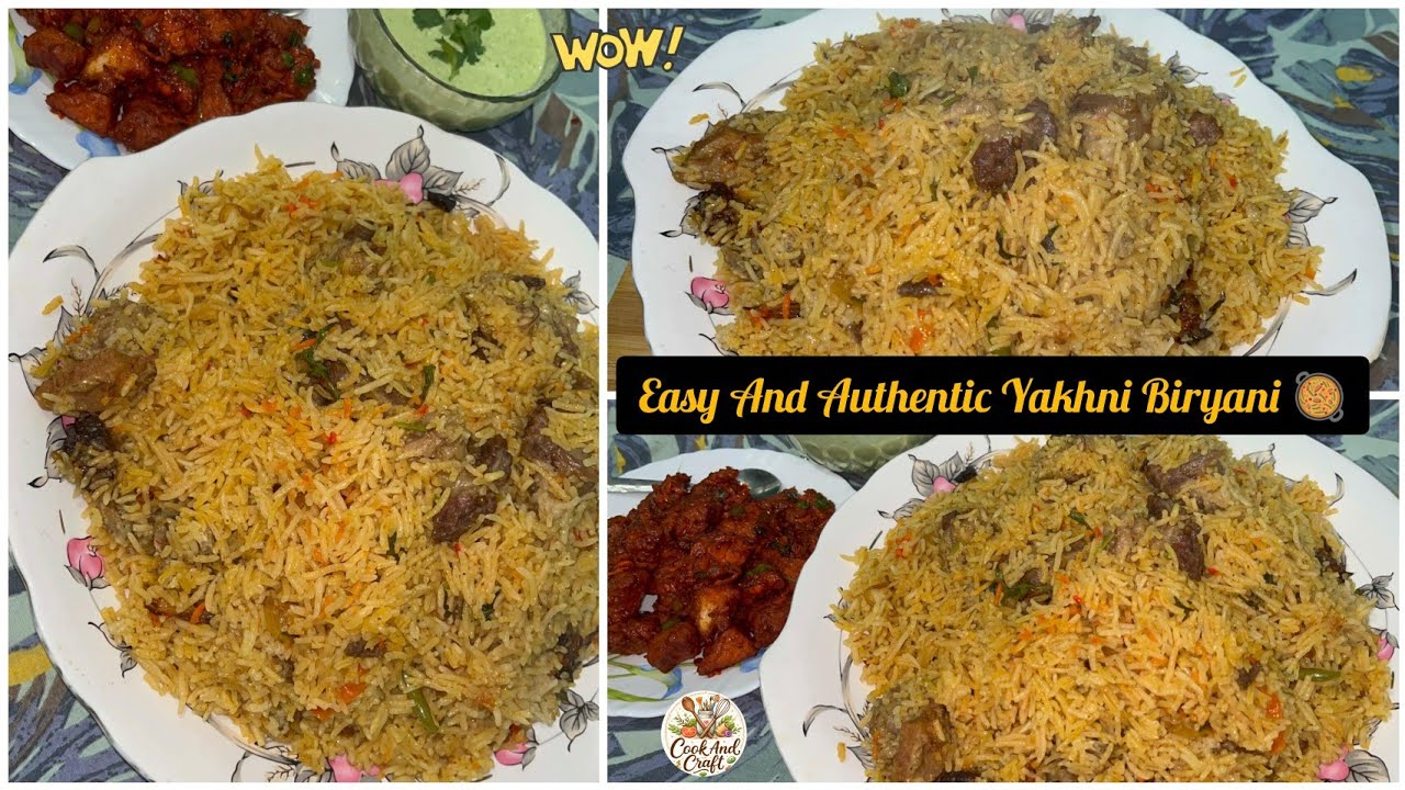 |EASY AND AUTHENTIC YAKHNI BIRYANI|🥘•Very Easy And Delicious Recipe•🤤