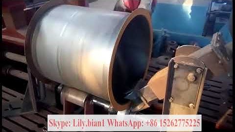 Axial fan flanging machine