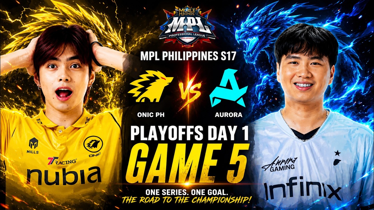 [GAME 5] ONIC PH vs AURORA MPL PH S17 PLAYOFFS ONIC vs RORA - YouTube
