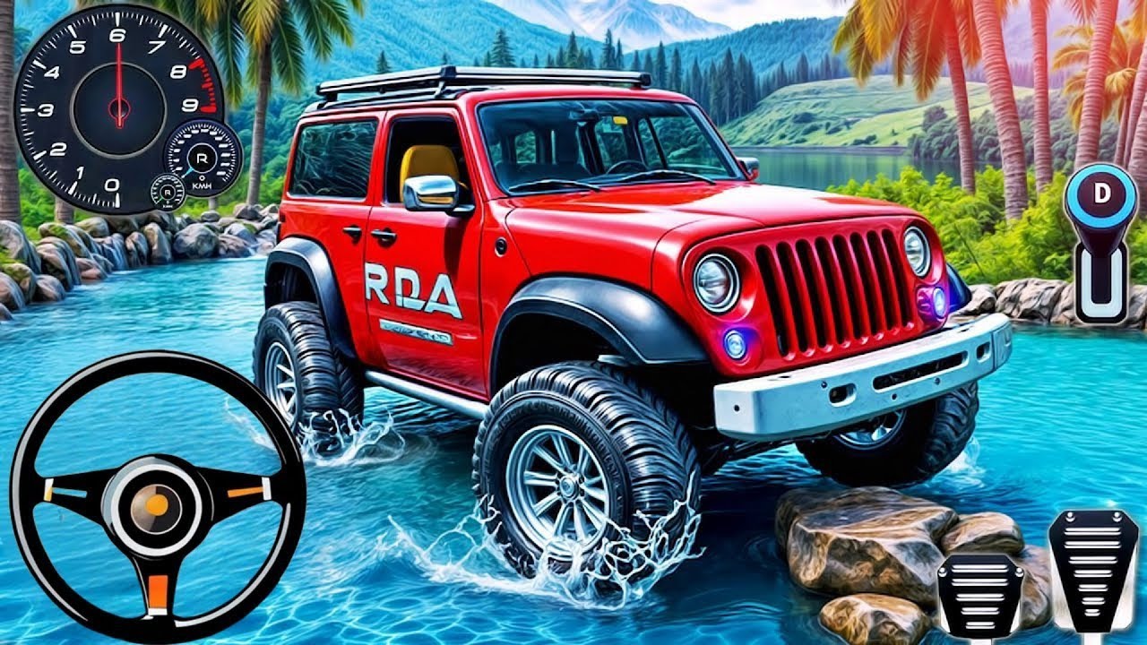 Jeep 4×4 off-road adventure - SUV jeep offroad jeep games