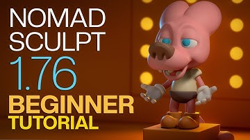Nomad Sculpt 1.76 - Absolute Beginners Tutorial | Character Design - 4K (2023)