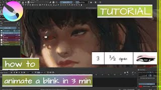 The laziest way to animate a blink | Krita