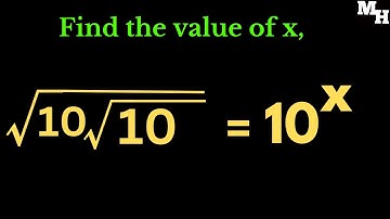 A Nice Radical Equation Maths Olympiad | Solving Exponential Equation With Square Roots | Find x