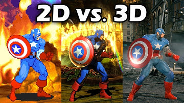 Marvel vs. Capcom 2D vs. 3D: Idle Animation Variations
