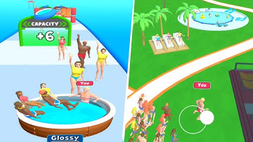 Hottub Run🍹🏖️🏄🏼‍♀️ All levels gameplay lvls 23-24 Android ios new game #shorts