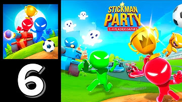 Stickman Party - Random Funny Minigames Part 6 Gameplay (Android,iOS)