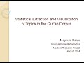 Topic Modelling the Holy Qur'an