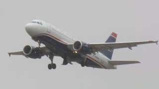 US Airways Airbus A319-112 [N747UW] Takeoff Charlotte CLT