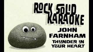 John Farnham - Thunder In Your Heart Karaoke