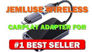 Jemluse Wireless CarPlay Adapter for Apple iPhone Multi-User Seamless Connection for - B0DGV4T6BK