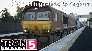 3S91 Milngavie to Springburn - Cathcart Circle Line - Class 66 - #TrainSimWorld5